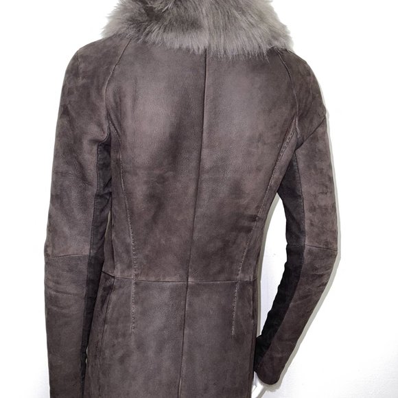 VESPUCCI SHERLING leather coat - Picture 11 of 11